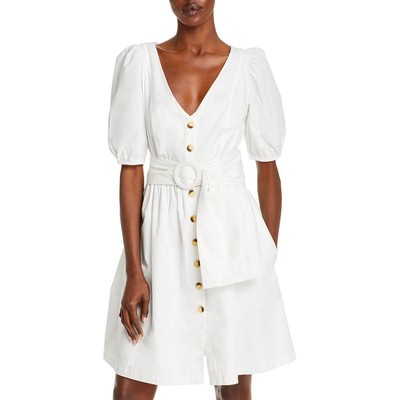 French Connection Womens Besima Cotton Fit & Flare Casual Mini Dress BHFO 9104