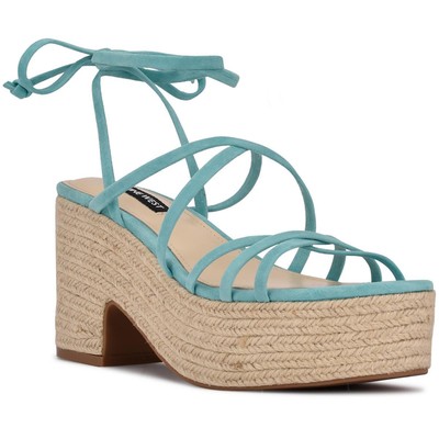 Женские эспадрильи Nine West Ripley из синей замши, размер 11, средний (B, M), BHFO 9244