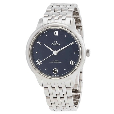 Женские часы Omega De Ville с автоматическим синим циферблатом 434.10.34.20.03.002