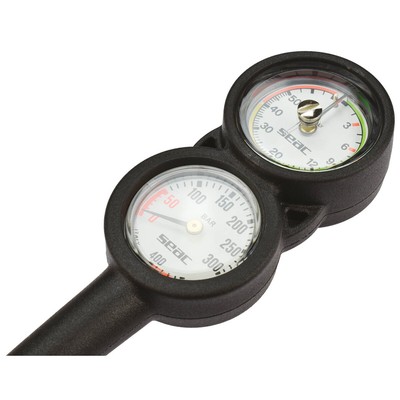 SEAC SUB CONSOLE WITH BAROMETER AND DEPTH OF DIVING PSI+FEET