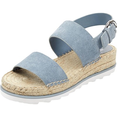 

Женские эспадрильи Marc Fisher LTD Phebe 2, синие, на танкетке 10, средние (B,M) BHFO 0548, Light blue suede