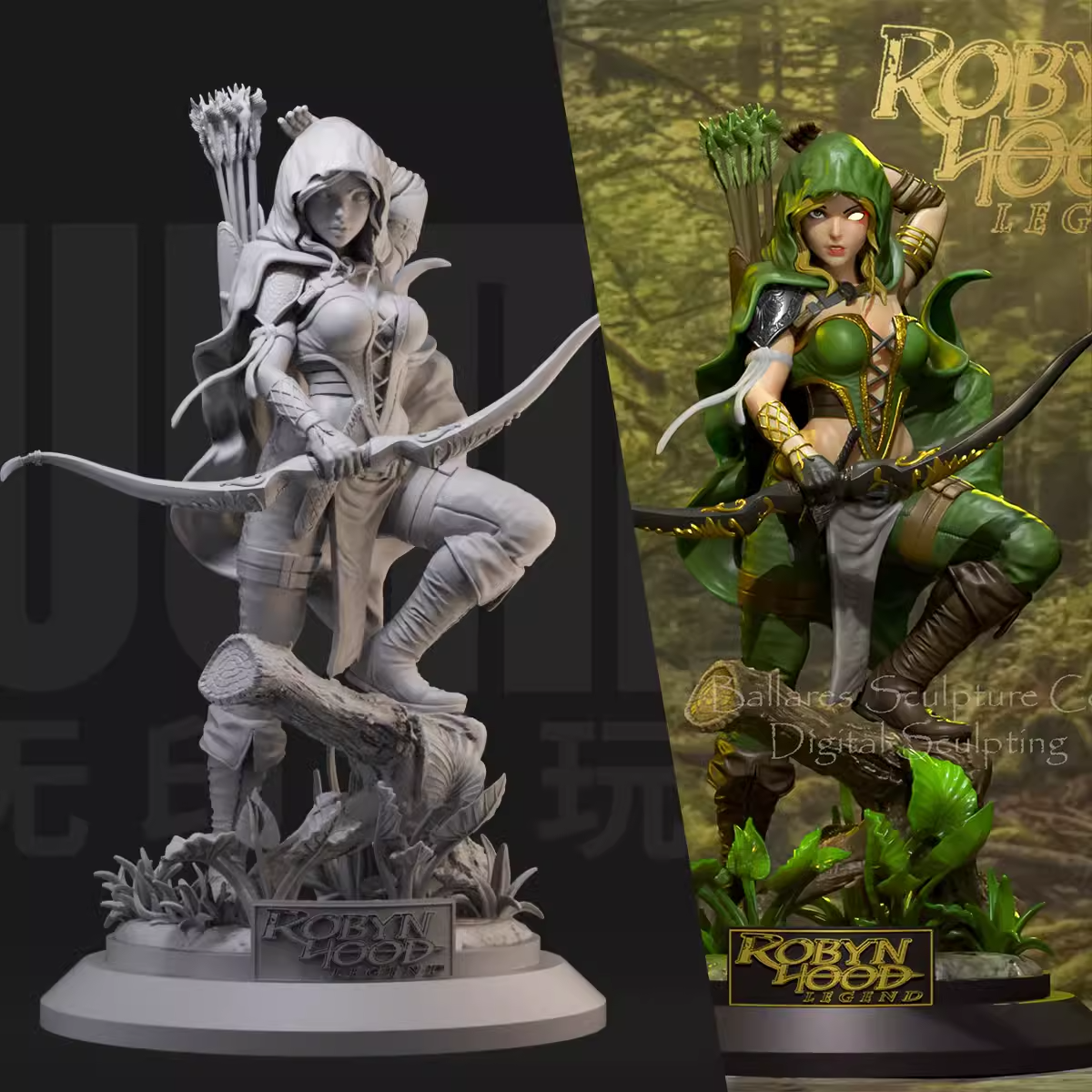 1/24 Resin The Legend of Robin Hood Female Archer