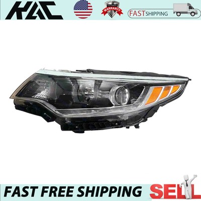 Headlight Headlamps Assembly For 2016 -2018 Kia Optima Driver Side Black Housing