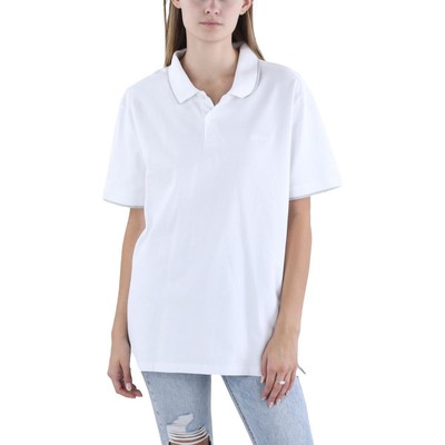 Женская рубашка поло с белым воротником и коротким рукавом Calvin Klein, L BHFO 4779