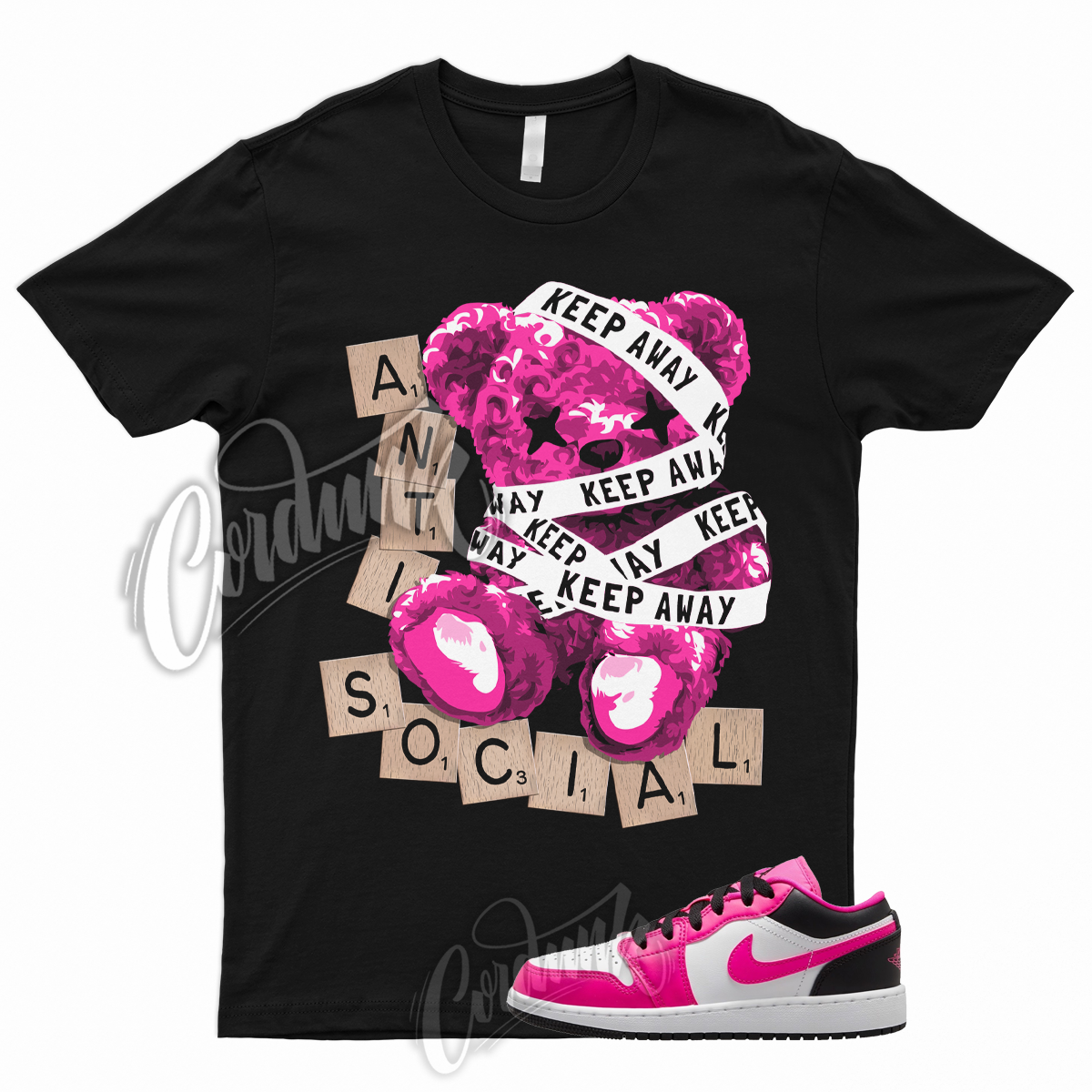 ANTI T Shirt to Match Jordan 1 Low GS Fierce Pink Triple