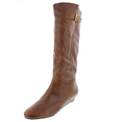 

Коричневые женские ботинки на танкетке Steven By Steve Madden Intyce 6, средние (B,M) BHFO 9831, Cognac leather