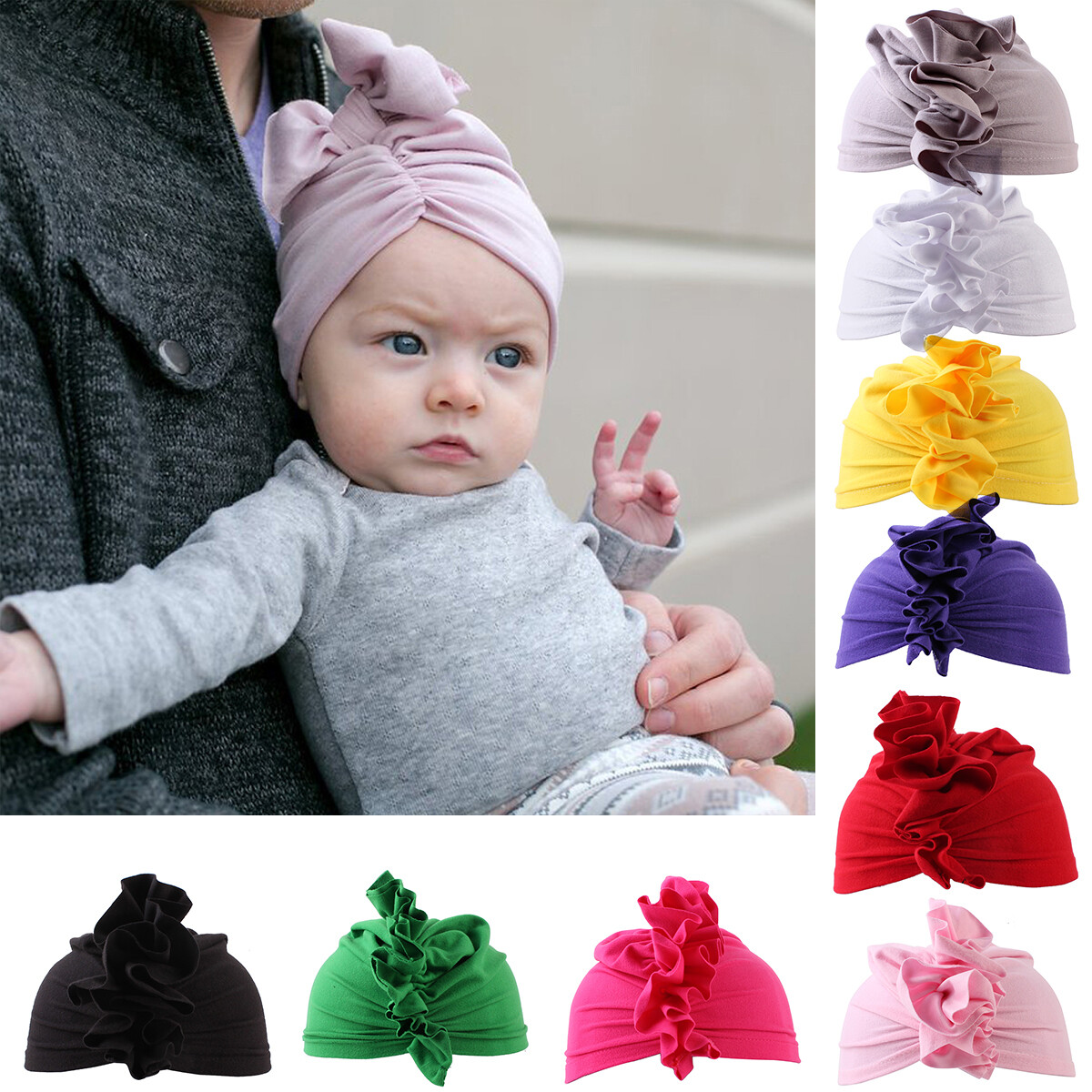 ruffle turban baby