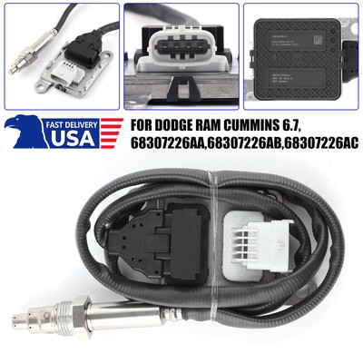 1x Nox Sensor For DODGE RAM CUMMINS 6.7，68307226AA,68307226AB,68307226AC ^^