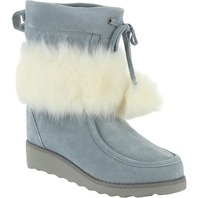 

Женские зимние ботинки Bearpaw Arden синие для холодной погоды 6, средние (B,M) BHFO 1939 г., Blue fog, Arden