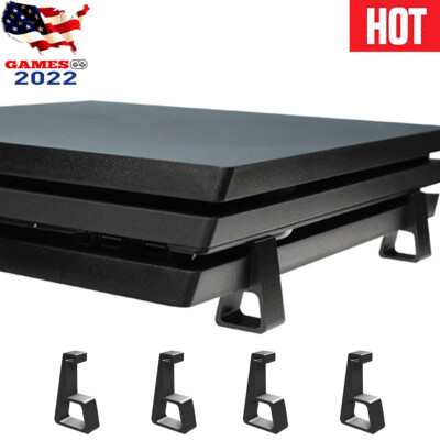 4 Pcs Black Horizontal Stands Holder Bracket Feet For Sony PS4/Slim/Pro Console
