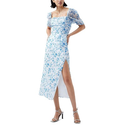 Женское шифоновое миди-платье Catrina из синего шифона French Connection L BHFO 3683