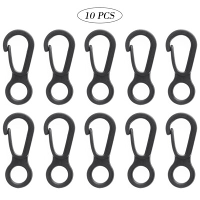 US 10Pcs Durable Nylon Flag Pole Snap Hook Clip Attach Remove Halyard Rope 3.3cm