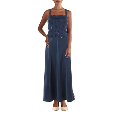 

Alex Evenings Женское темно-синее кружевное вечернее платье без рукавов Petites  BHFO 5932, Midnight