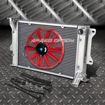 3-РЯДНЫЙ АЛЮМИНИЕВЫЙ РАДИАТОР + 1X 10 ВЕНТИЛЯТОРОВ КРАСНОГО ЦВЕТА ДЛЯ 72-77 MAZDA RX-3/RX3 SAVANNA S102A