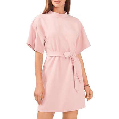 Женское розовое мини-платье с заниженным плечом и рукавом до локтя от Vince Camuto, M BHFO 9065