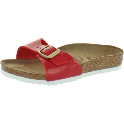 

Birkenstock Girls Madrid Красные лакированные сандалии на плоской подошве 30 BHFO 2822, Patent red, Madrid
