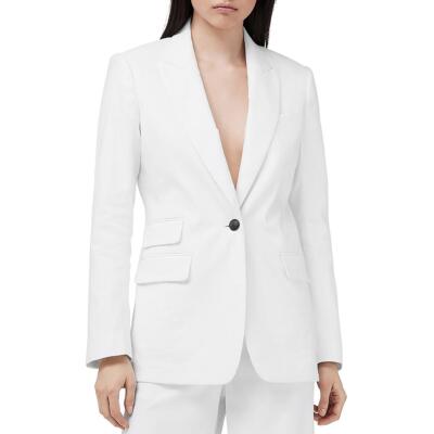 Rag & Bone Womens Foster White Linen One-Button Blazer Jacket 6 BHFO 9717