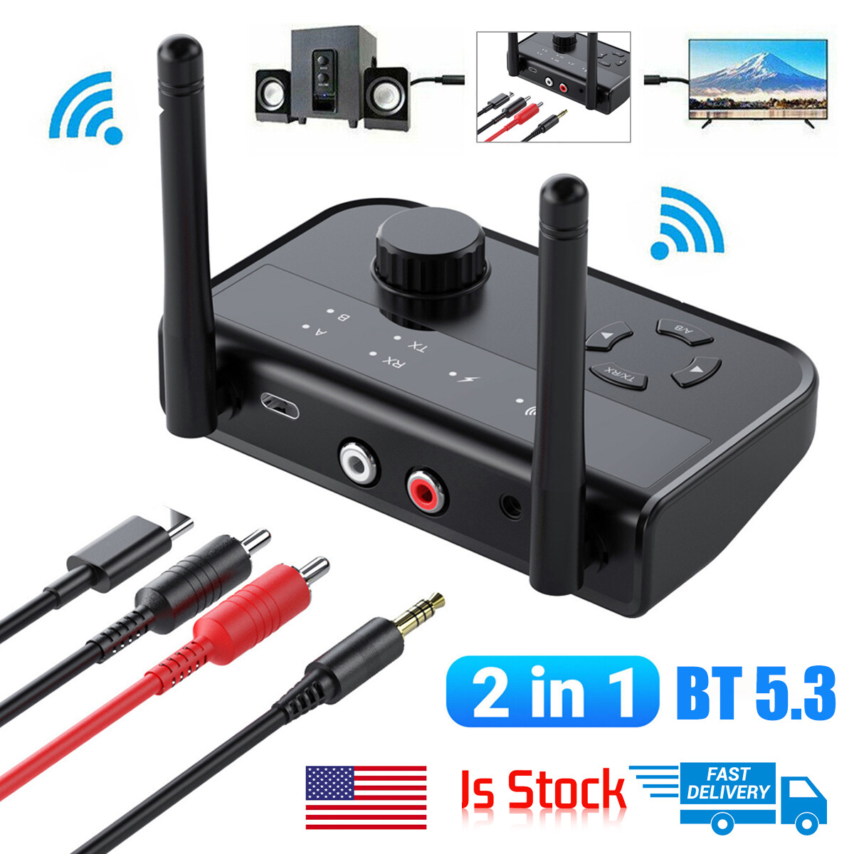 Audio Adapter Long Range For Tv Home Car