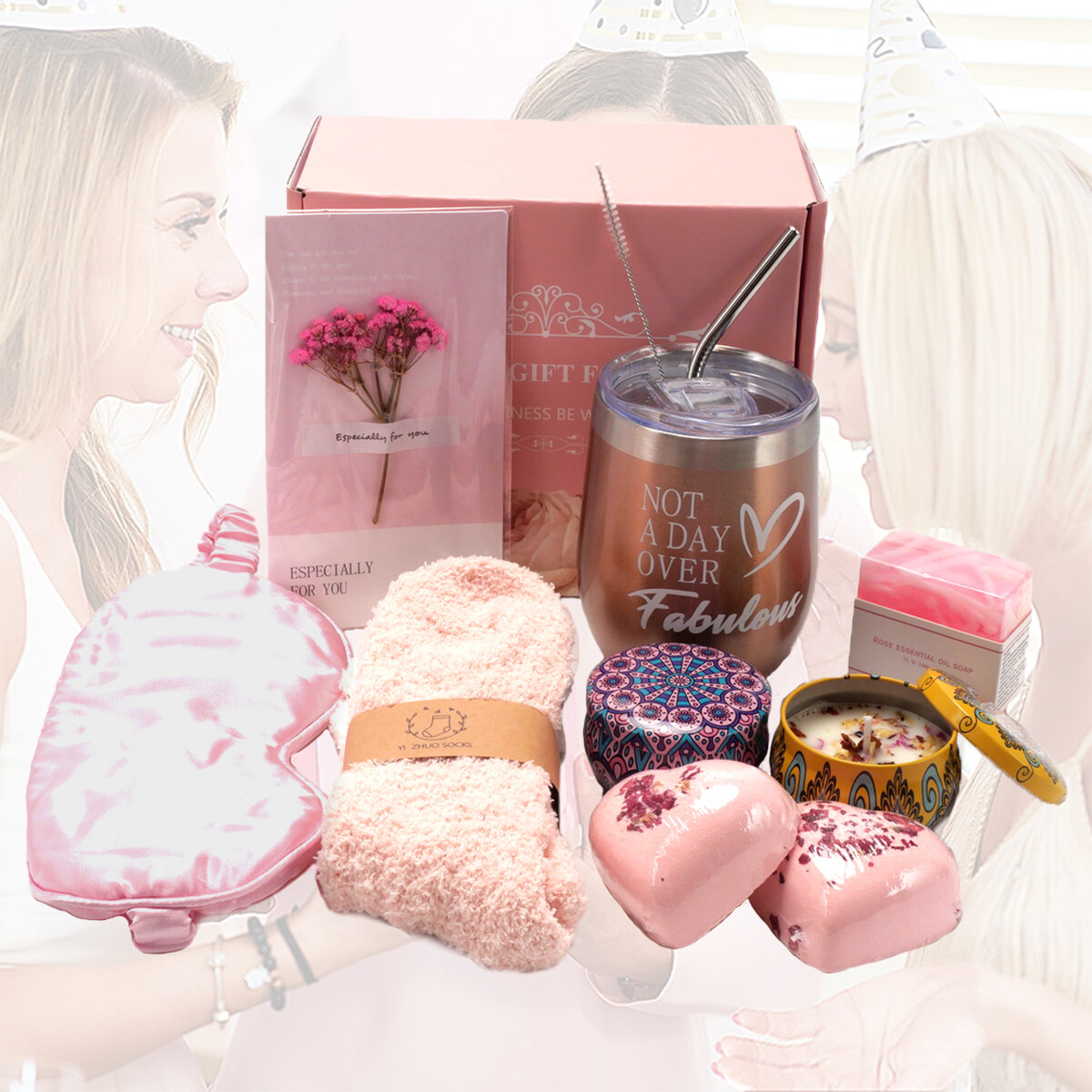 Happy Birthday Gifts Relaxing Spa for Her Women Cute Presents Pamper Gift Box