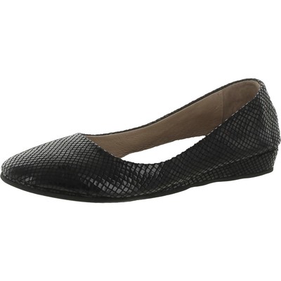 Женские черные балетки на плоской подошве с животным принтом FS/NY 9 Medium (B,M) BHFO 2369