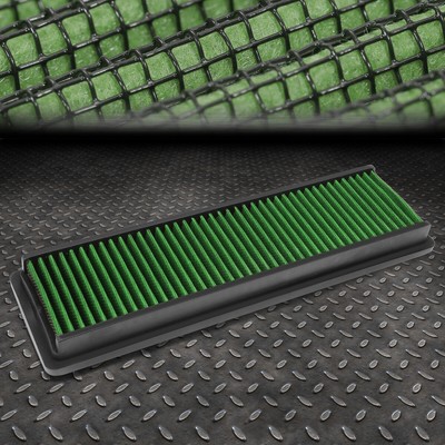ДЛЯ PEUGEOT/CITROEN 1.4L L4 ЗЕЛЕНАЯ МНОГОРАЗОВАЯ ПАНЕЛЬ ВПУСКА ПРОТОЧНОГО ВОЗДУШНОГО ФИЛЬТРА ДВИГАТЕЛЯ ЗЕЛЕНОГО ЦВЕТА
