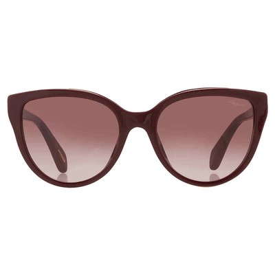 Pre-owned Chopard Brown Gradient Cat Eye Ladies Sunglasses Sch317s 09fh 55 Sch317s 09fh 55