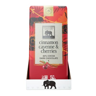 Endangered Species Dark Choco Cinnamon Cayenne & Cherries Bar 3 Oz Pack Of 4