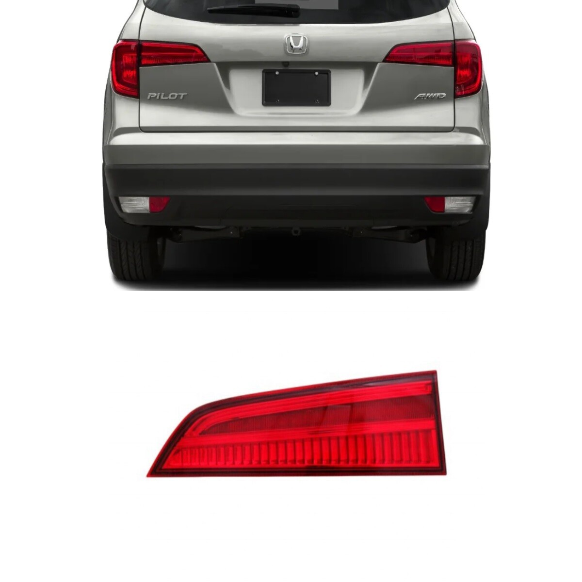 For 2016 2017 2018 Honda Pilot Tail Light Assembly Passenger I...