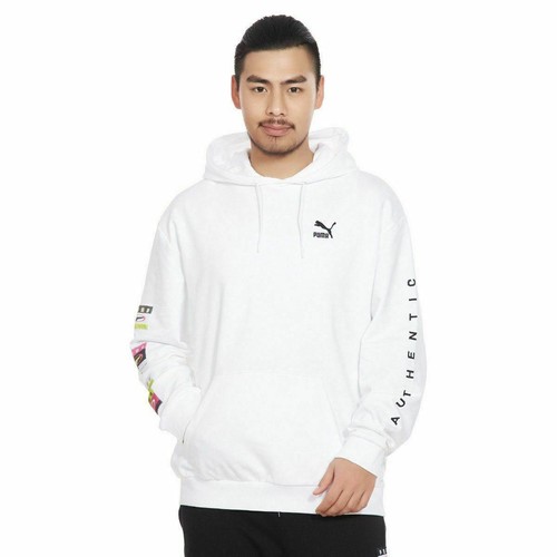 

[578912-02] Мужская толстовка с капюшоном Puma 90-х в стиле ретро, Белый