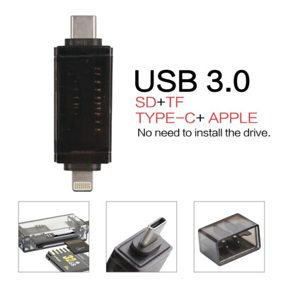 Card Reader USB 3.0 Type C Micro SD TF OTG Smart Memory Adapter Laptop Computer