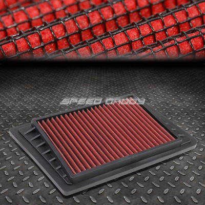 ДЛЯ JEEP LIBERTY WRANGLER КРАСНАЯ МНОГОРАЗОВАЯ/МОЮЩАЯСЯ ВСТАВНАЯ ПАНЕЛЬ ВОЗДУШНОГО ФИЛЬТРА