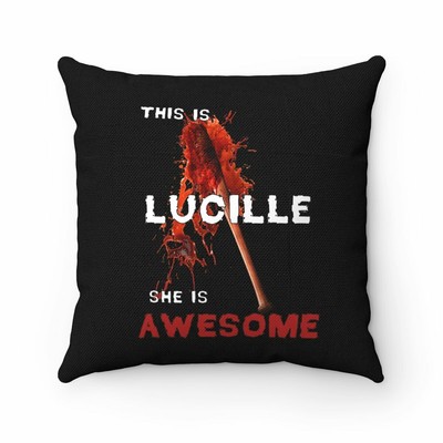 This is Lucille She is AWESOME Spun Polyester Square Pillow