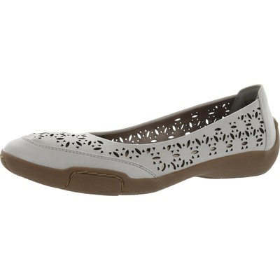 Array Womens Jordan Ivory Slip On Ballet Flats Shoes 10 Narrow (AA,N) BHFO 0479