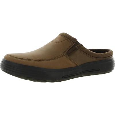 

Мужские портеры Skechers — коричневые кожаные сабо Vamen, ширина 10,5 дюйма (E) BHFO 8276, Desert brown