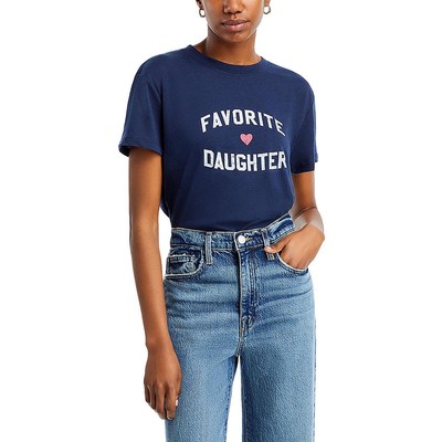Женская футболка с логотипом Favourite Daughter, выполненная в темно-синем цвете, S BHFO 4715