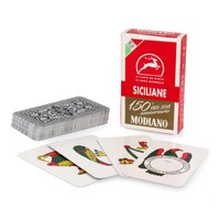 MODIANO Spielkarten SICILIANE mit Plastiküberzug - Briscola Scopa 1 Deck