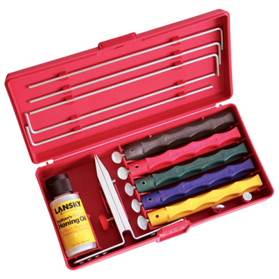 Lansky Sharpeners LKCLX Deluxe Knife Sharpening System Kit