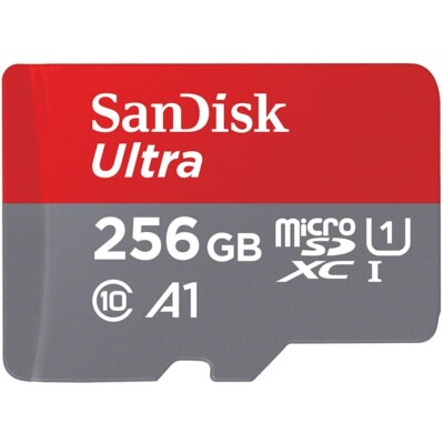 SanDisk Ultra 256GB 400GB Micro SD MicroSDXC A1 C10 UHS-I Memory Card