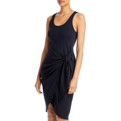 

Женское черное дневное повседневное платье с запахом Three Dots  BHFO 6582, Черный