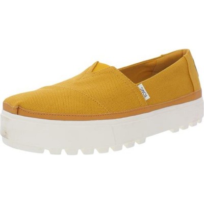 

Toms Womens Alpargata Lug Yellow Slip-On Sneakers Shoes 9 Medium (B,M) BHFO 2901, Dark mustard, Alpargata Lug