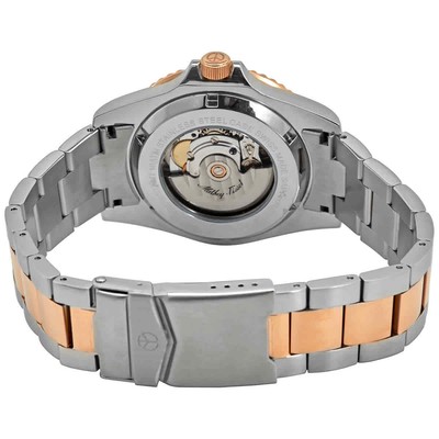 Pre-owned Mathey-tissot Mathy Vintage Automatic Black Dial Men's Two-tone Watch H9010atrn