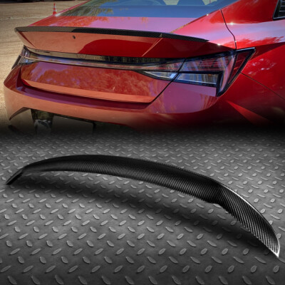 ДЛЯ 21-24 HYUNDAI ELANTRA КРЫЛО-СПОЙЛЕР ЗАДНЕЙ КРЫШКИ БАГАЖНИКА ИЗ НАСТОЯЩЕГО УГЛЕРОДНОГО ВОЛОКНА В СТИЛЕ OE