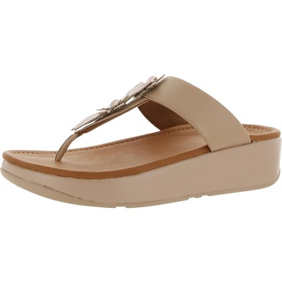 Женские розовые сандалии Fitflop FINO SLEEK FLORAL 10 Medium (B,M) BHFO 1883