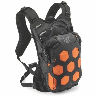 Kriega Trail 9 Rucksack ca. 9 Liter Motorrad Outdoor schwarz-orange Cordura®