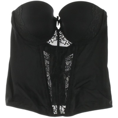 

Женский корсет Maidenform с черной кружевной отделкой и сетчатыми вставками  BHFO 0602, Черный