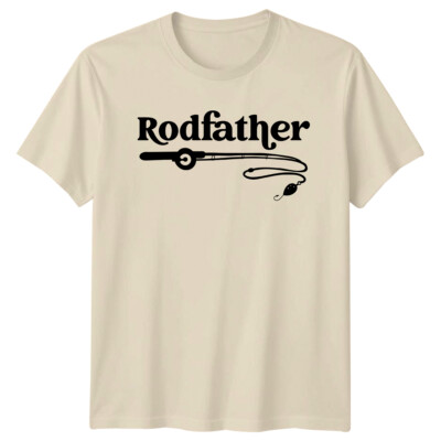 Rodfather Fishing Rod Lure Funny Dad Fathers Day Gift T-Shirt