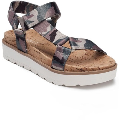 

Женские сандалии Esprit Dasha Green из нейлона на платформе 7 Medium (B,M) BHFO 0143, Camo