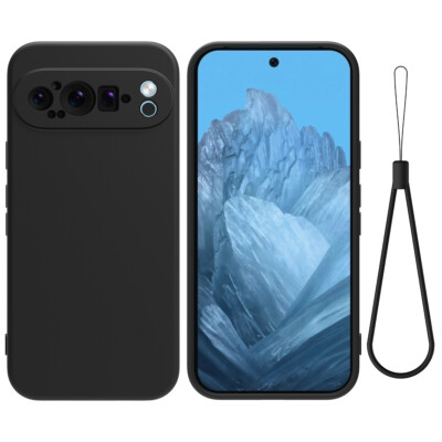 For Google Pixel 9, Shockproof Skin Touch Feel Soft Liquid Silicone Cover Case