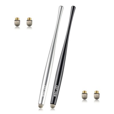 Elzo Pennino Capacitivo Stilo Penna, 2 Stylus Pen Capacitiva con 4 Punte Fibra,