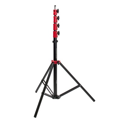 Flashpoint Pro Air-Cushioned Heavy-Duty Light Stand (Red, 9.5') #FP-S-9-RD-V2